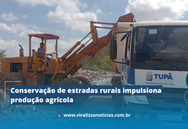 Conservação de estradas rurais impulsiona produção agrícola