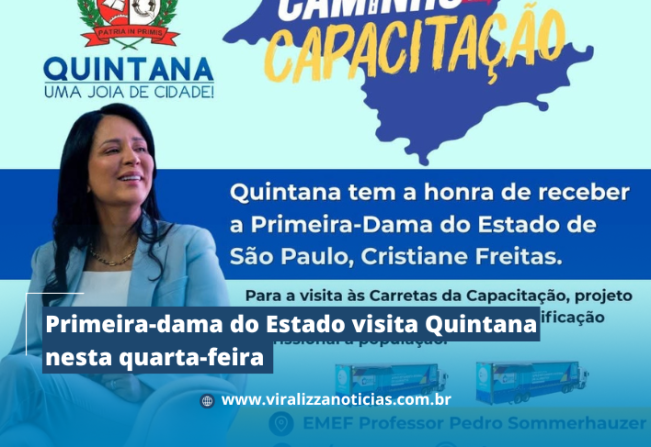 Primeira-dama do Estado visita Quintana nesta quarta-feira 